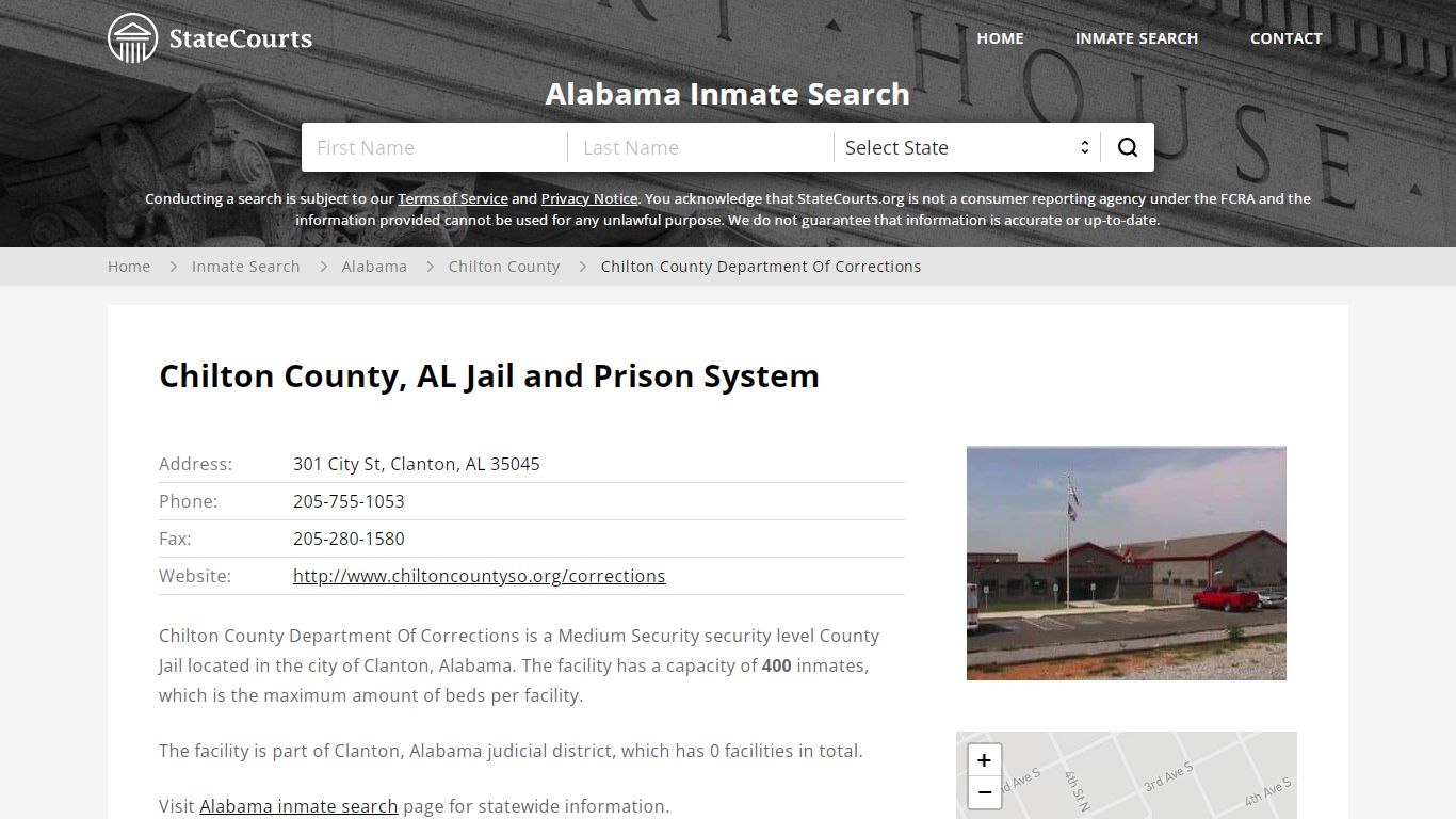 Chilton County Department Of Corrections Inmate Records ...